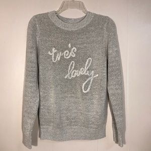 Sophie Rue Tres Lovely Gray Knit Sweater